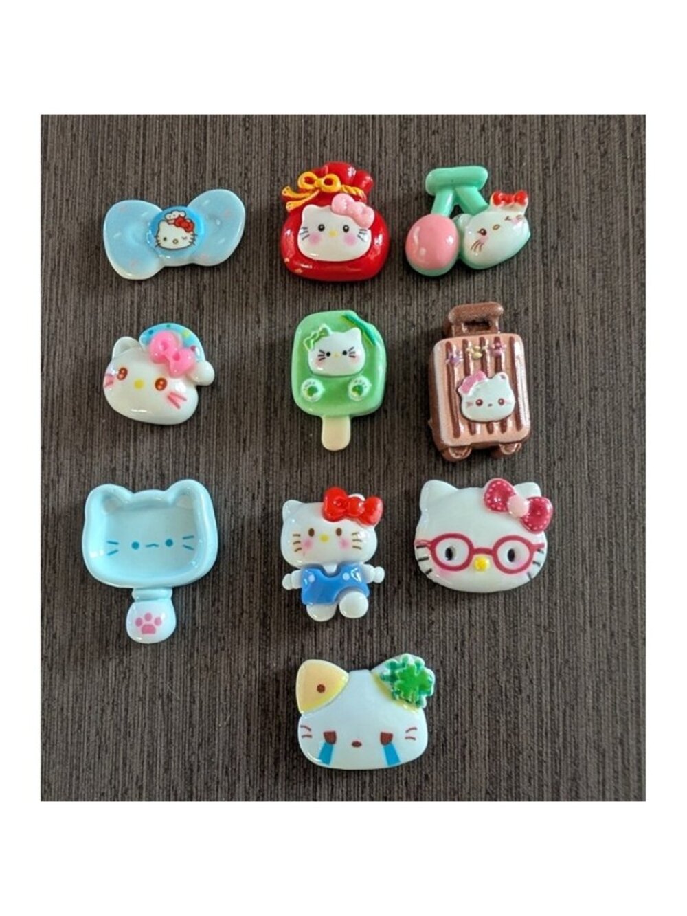 Hello Kitty Resin Refrigerator Magnets Set 3D Cute Fridge Magnets Cartoon Decor